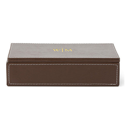 Personalized Monogram Men's Gift Accessories Jewelry Storage Box