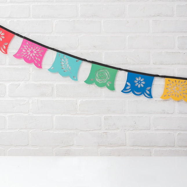 Colorful Fiesta Paper Party Pennant Banner