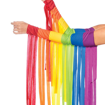 Party Cosplay Festival Rainbow Fringe Arm Piece