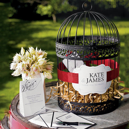 Decorative Birdcage - Round in Black - other items sold separately
