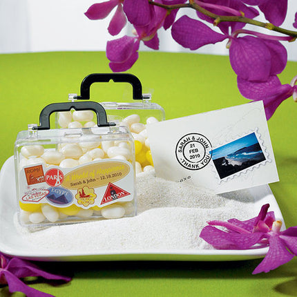 Mini Travel Suitcase Wedding Favor - stickers and other materials sold separately