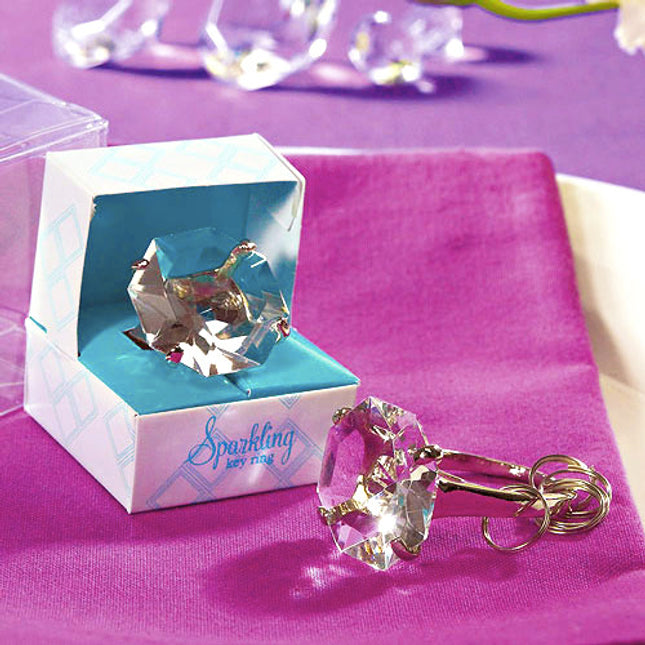 Diamond Key Chain in Wedding Gift Favor Box