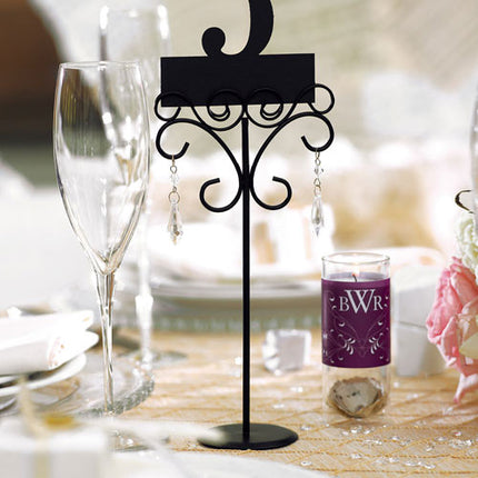 Ornamental Wire Stationery Holder for wedding tablescapes and parties.
