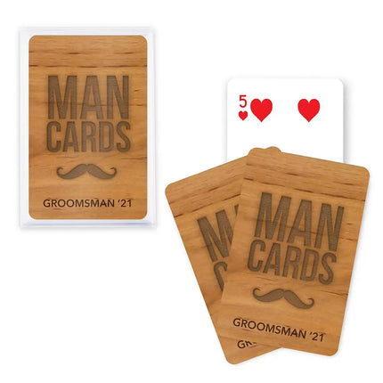 Personalized Playing Cards Wedding Favor - Man Card Theme - Set of 10