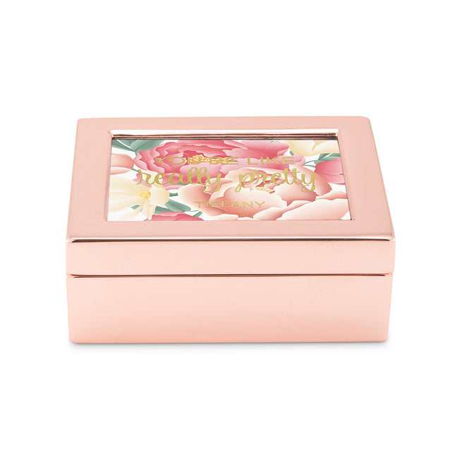 Personalized You're Like Really Pretty Floral Print Jewelry Box