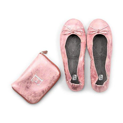 Foldable Flats Pocket Shoes - Pink