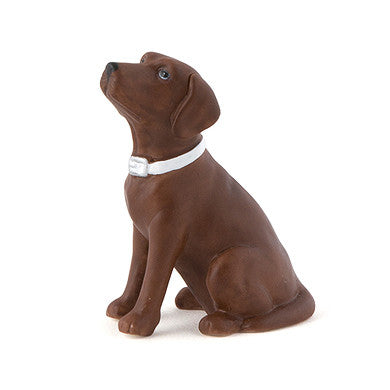 Brown Chocolate Labrador Dog Wedding Cake Topper