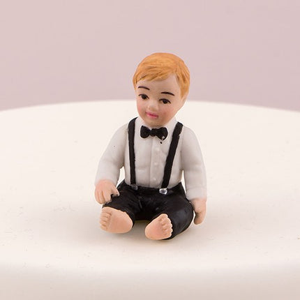 Baby Boy Porcelain Wedding Cake Topper