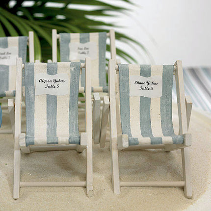 Beach Nautical Favor Mini Striped Deck Beach Chair