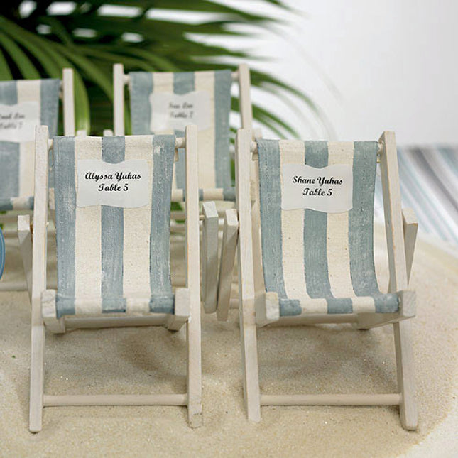Beach Nautical Favor Mini Striped Deck Beach Chair