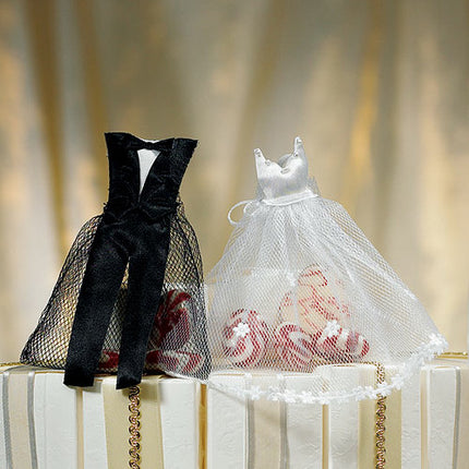 The Bride & Groom Wedding Favor Candy Bag, fill with candy or other goodies.