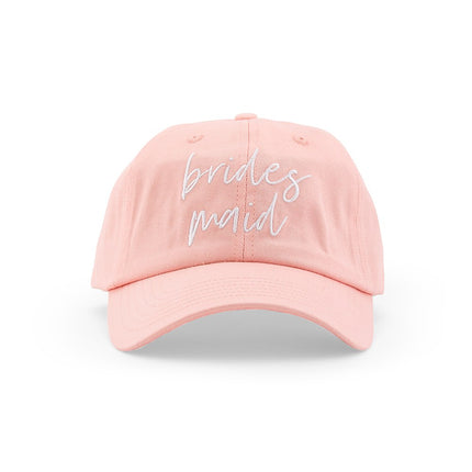 Bridesmaid Script Vintage Pink Hat