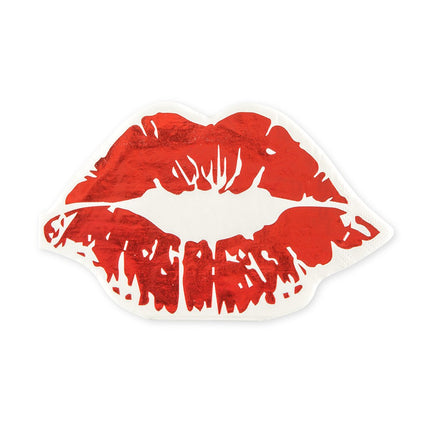 Red Lips Special Occasion Paper Party Napkins -Set of 20