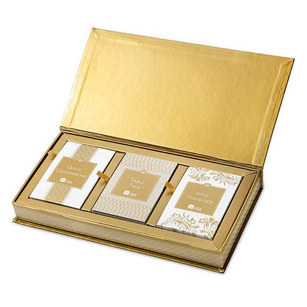 Gold Dinner Party Trivia Game Set