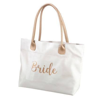 Metallic Gold Bridal Tote Bag