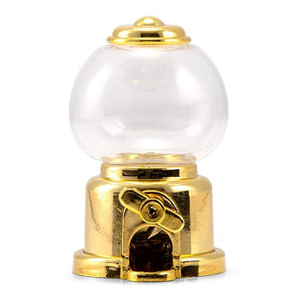 Gold Mini Gumball Machine Wedding Party Favor (Pack of 2)