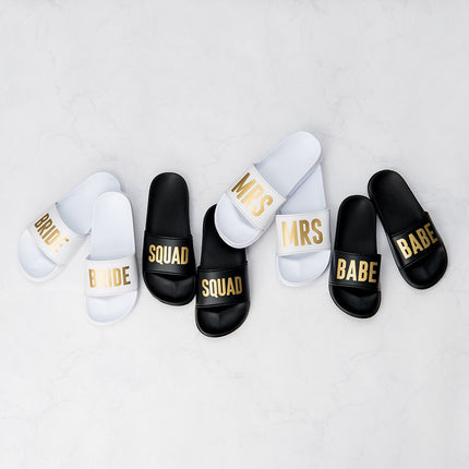 Squad Bridal Party Women’s Slide Sandals