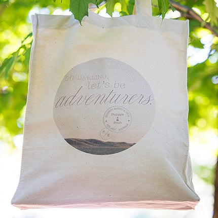 Personalized Oh Darling, Let's Be Adventurers Tote Bag