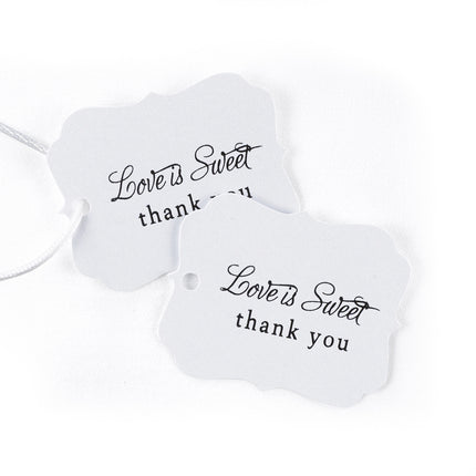 Love is Sweet Thank You Wedding Party Favor Card