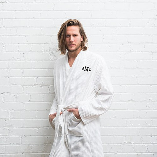 Men's Personalized Monogram Cotton Robe