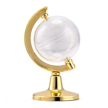 Mini Globe Gold Wedding Party Favor Container