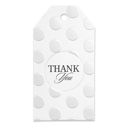 Pearl Dotted Thank You Favor Cards