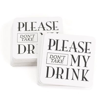 Please Don't Take My Drink Wedding Party Coasters