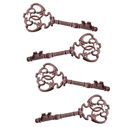 Steampunk Skeleton Key Place Card Holders (Pack of 4)
