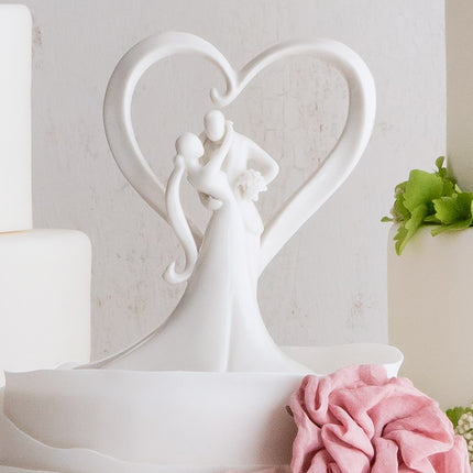 Traditional Bride and Groom Wedding Cake Topper