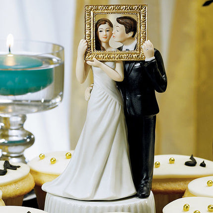 Picture Perfect Couple Wedding Cake Top