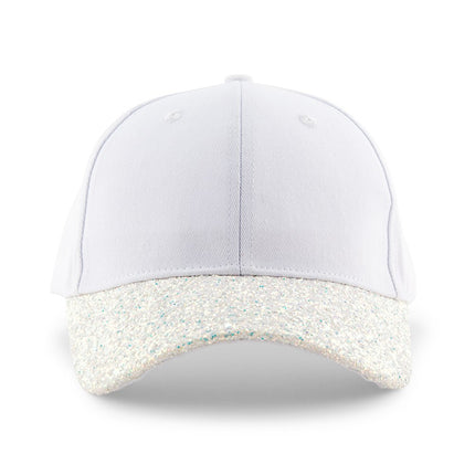 Women’s White Glitter Hat