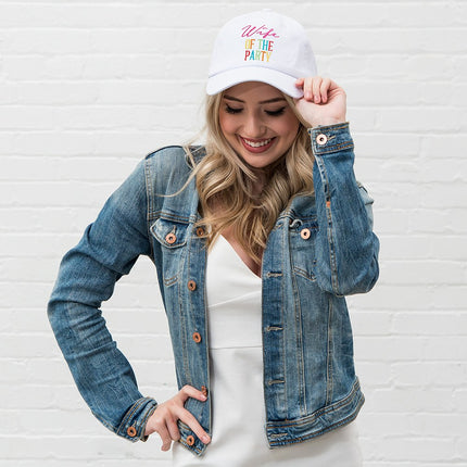 Wife of the Party White Women’s Embroidered Hat