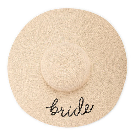 Bride-to-Be Floppy Straw Sun Hat