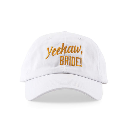 Women’s Embroidered White Yeehaw Bride Hat