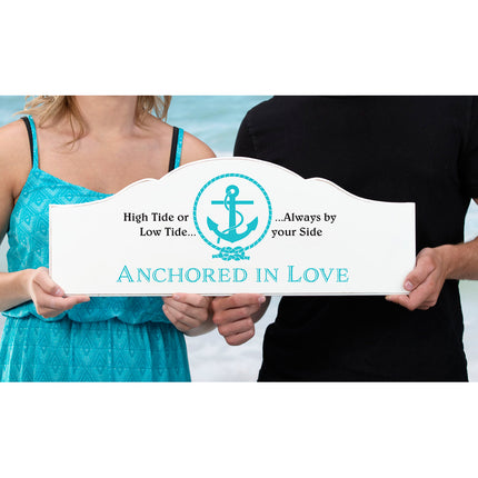Anchored In Love Wedding Sign