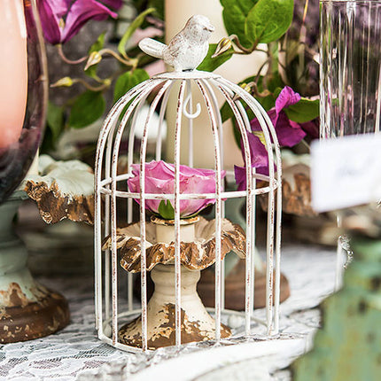 Small Wedding Decorative Birdcage Candle Holder