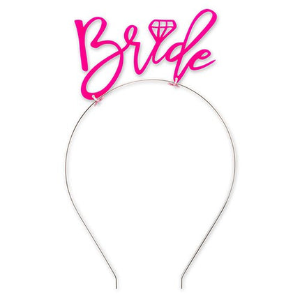 Bridal Bachelorette Wedding Party Pink Headbands