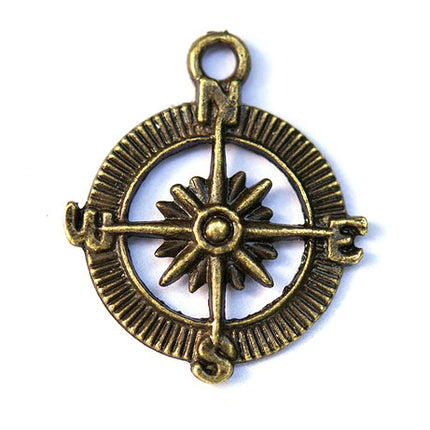 Antique Compass Wedding Favor Charm
