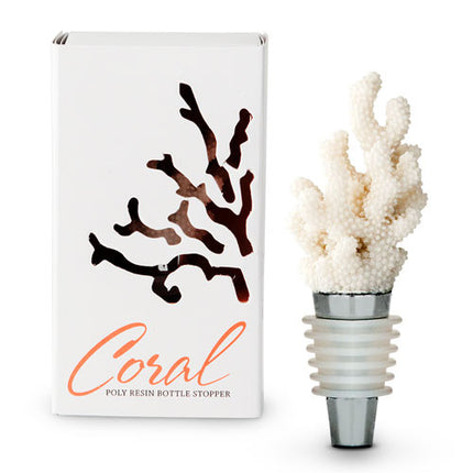 Coral Wine Bottle Stopper with Packaging