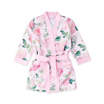 Personalized Silky Kimono Flower Girl Robe