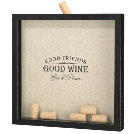 Good Friends Good Wine Frame Wedding Guest Book Alternative