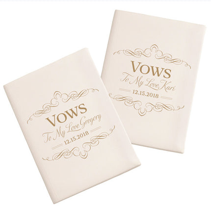 Personalized Wedding Vows Book
