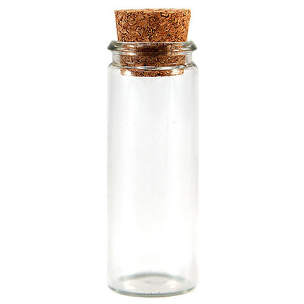 Mini Clear Glass Bottle with Cork