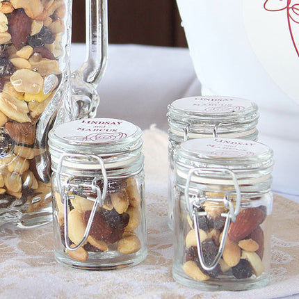 Mini Glass Candy Jar with Wire Snap (other items not included)