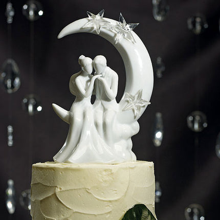 Moon and Stars Wedding Cake Top