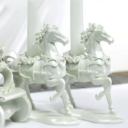 A pair of horses from the "Once Upon A Time" Fairy Tale Candle Stand.