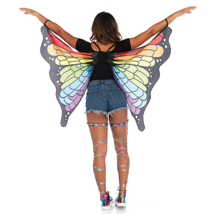 Rainbow Butterfly Party Festival Wings