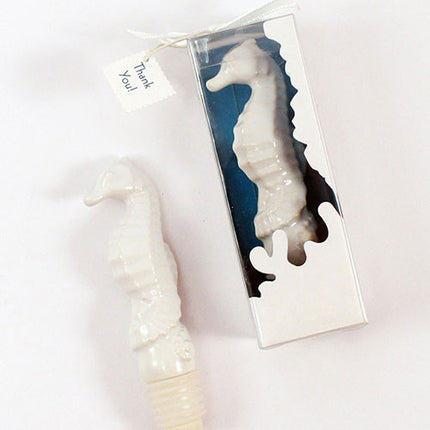 Ceramic Seahorse Bottle Stopper with Gift Packaging