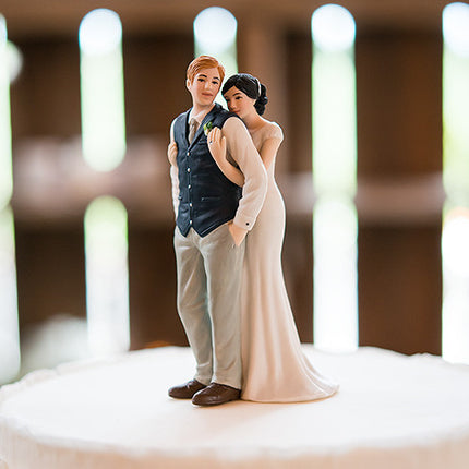 A Sweet Embrace Wedding Cake Topper