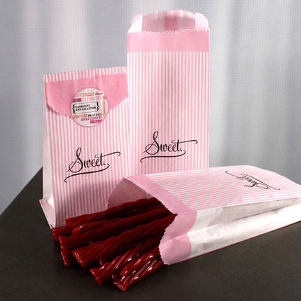 Sweet Candy Striped Wedding Party Favor Bag (Pack of 50)